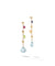 Paradise Earrings in 18k Yellow Gold with Gemstones Long - Orsini Jewellers NZ