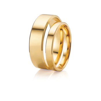 Flat Bevel Wedding Ring - Orsini Jewellers