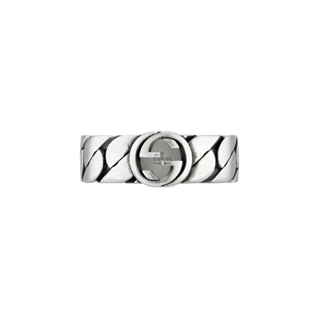 Gucci Interlocking G ring in Sterling Silver