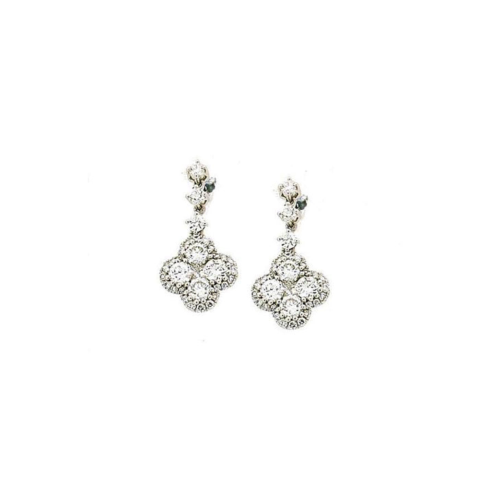 Hulchi Belluni 18k gold drop Privat Collection Diamond Earrings - Orsini Jewellers NZ