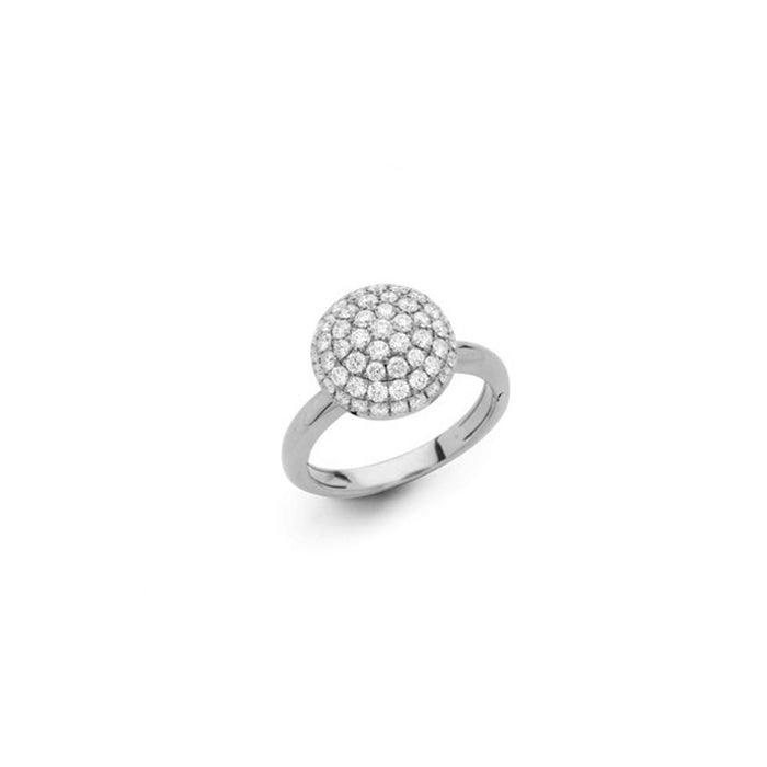 Hulchi Belluni Funghetti Diamond Ring in 18kt White Gold with Diamonds - Orsini Jewellers NZ