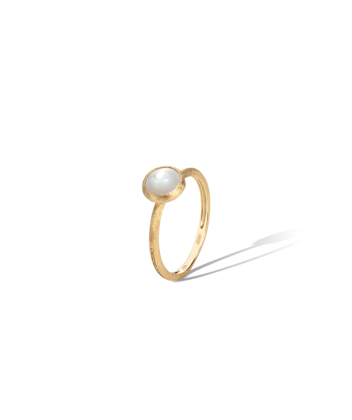 Jaipur Colour Ring in 18k Yellow Gold with Mother of Pearl Mini - Orsini Jewellers NZ