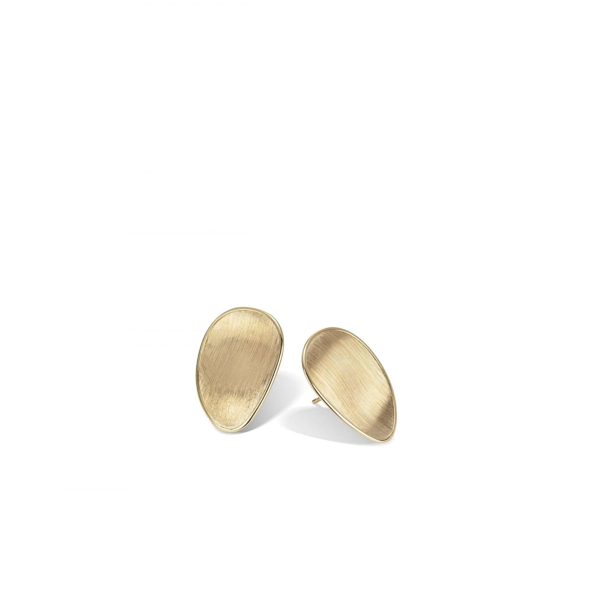 Lunaria Earrings in 18k Yellow Gold Stud Medium - Orsini Jewellers NZ