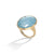 Lunaria Ring in 18k Yellow Gold with Aquamarine - Orsini Jewellers NZ