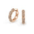 Al Coro La Piazza Earrings in Rose Gold with Diamonds - Orsini Fine Jewellery