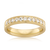 Large Milgrain Patterned Diamond Wedding Ring in Yellow Gold - Orsini Jewellers