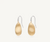 Marco Bicego Lunaria 18k Gold Earrings Diamond Studded French Hook - Orsini Jewellers