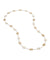 Lunaria Necklace in 18k Yellow Gold with White Mother of Pearl Long Irregular - Orsini Jewellers NZ
