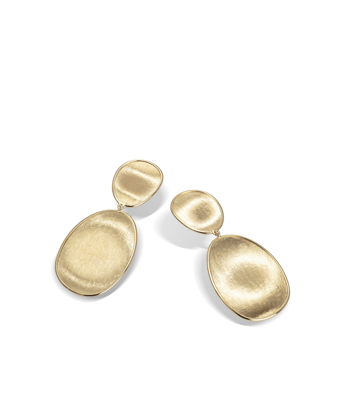 Lunaria Earrings in 18k Yellow Gold Double Drop Medium - Orsini Jewellers NZ