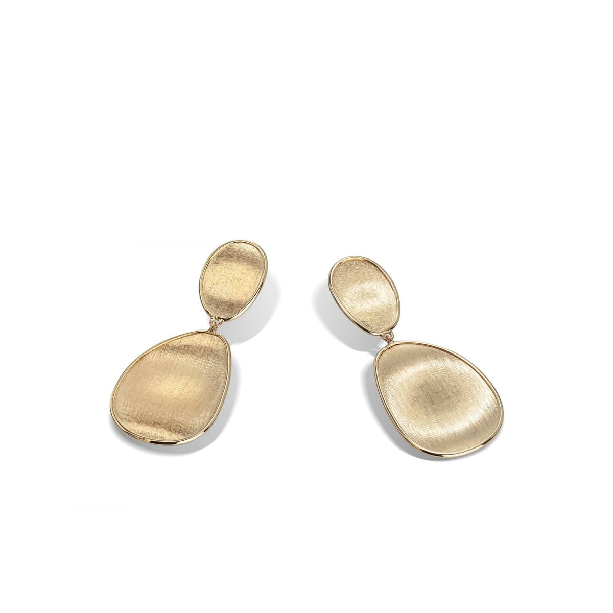 Lunaria Earrings in 18k Yellow Gold Double Drop Small - Orsini Jewellers NZ