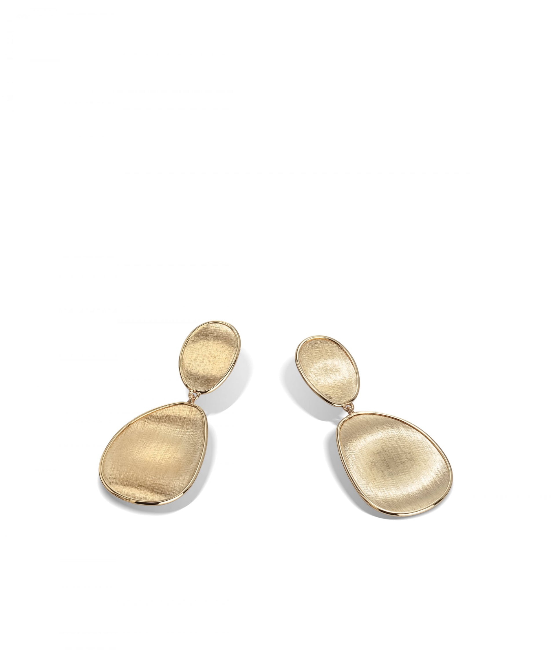 Lunaria Earrings in 18k Yellow Gold Double Drop Small - Orsini Jewellers NZ