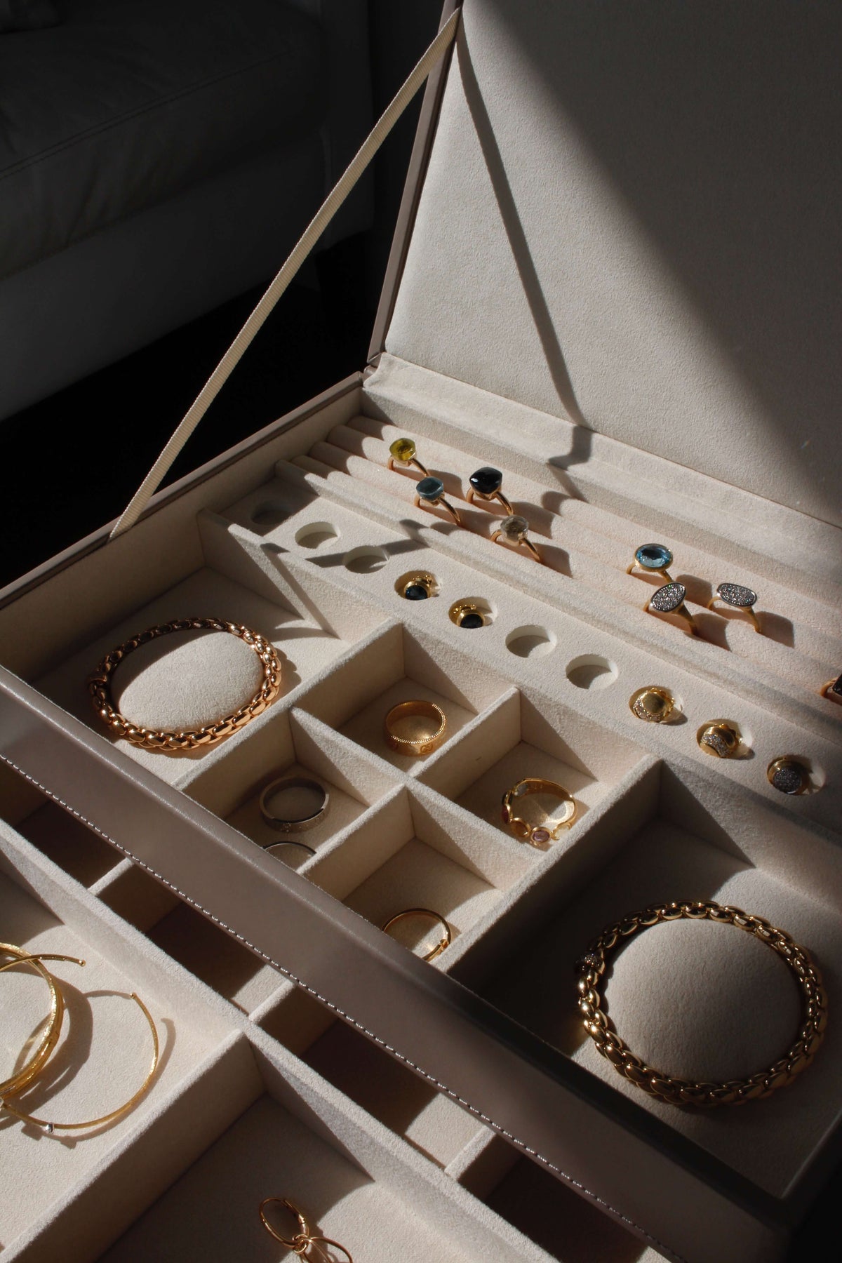 Sophia Mink Coloured Jewellery box - Orsini Jewellers