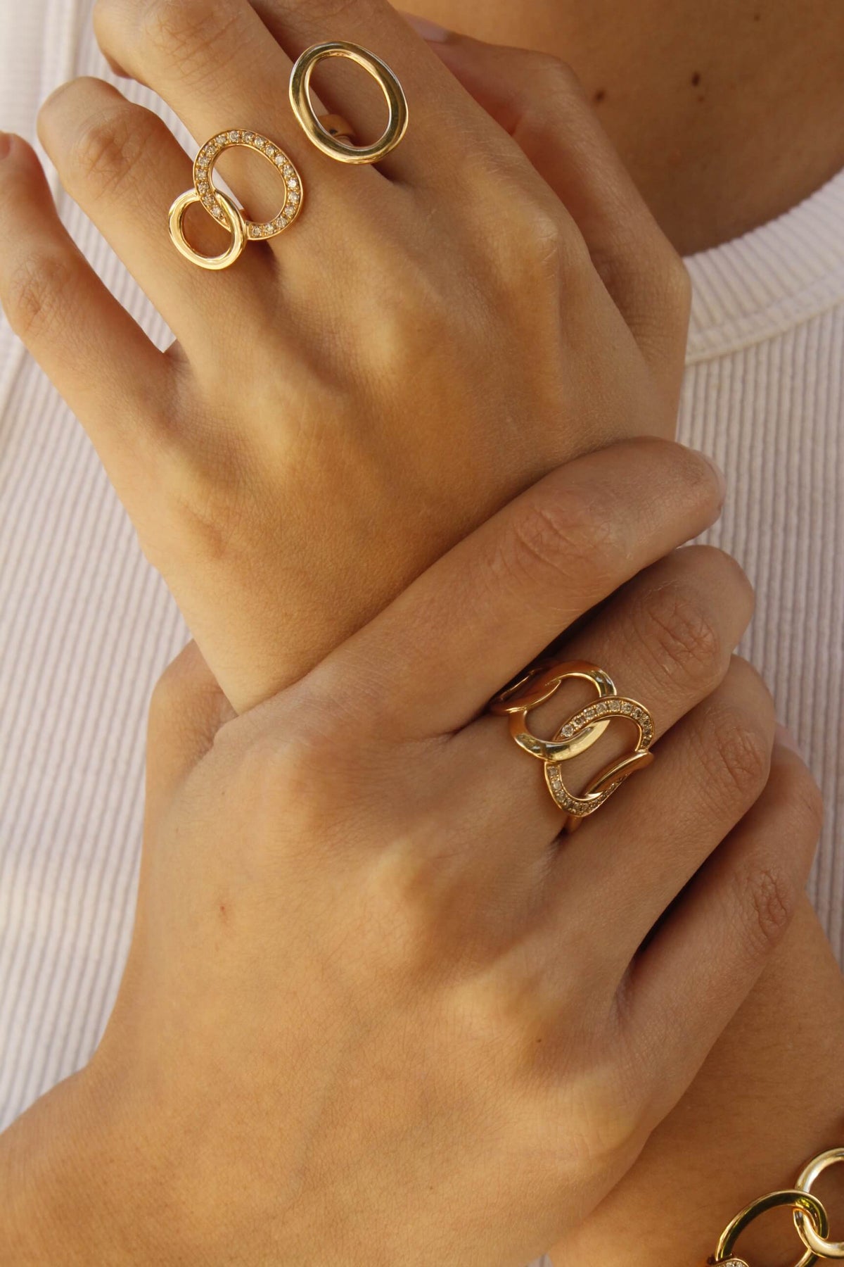 Brera Ring in 18k Rose Gold with Brown Diamonds - Orsini Jewellers NZ