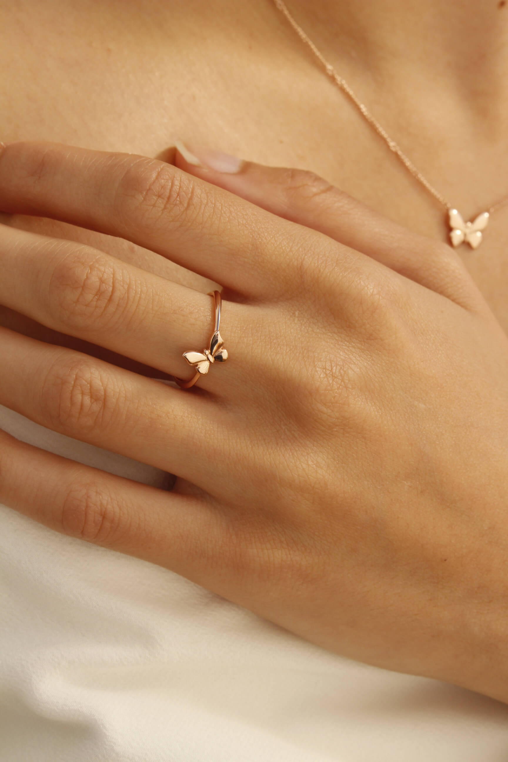 DoDo Ring Butterfly 9k Rose Gold - Orsini Jewellers