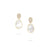 Lunaria Double Drop Diamond and Mother of Pearl Earrings - Orsini Jewellers