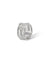 Masai Ring in 18k White Gold with Pave Diamonds Triple Band - Orsini Jewellers NZ