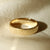 Mens Yellow Gold Wedding Ring with Bark Cross Finish - Orsini Jewellers