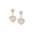 Palladio Drop Earrings in 18k Rose Gold with Mother of Pearl - Orsini Jewellers NZ