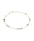 Jaipur Colour Necklace in 18k Yellow Gold with Gemstones Mixed Blues Short - Orsini Jewellers NZ