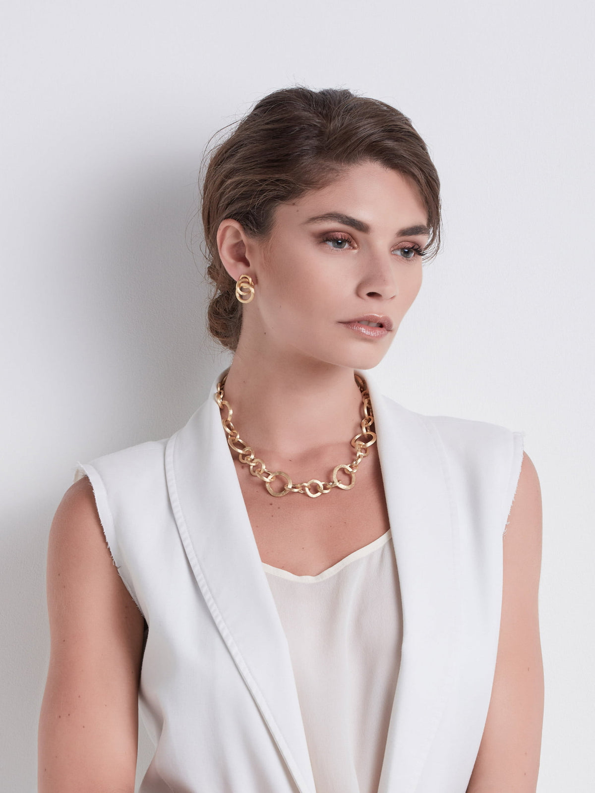 Jaipur Link Necklace in 18k Yellow Gold Short - Orsini Jewellers NZ