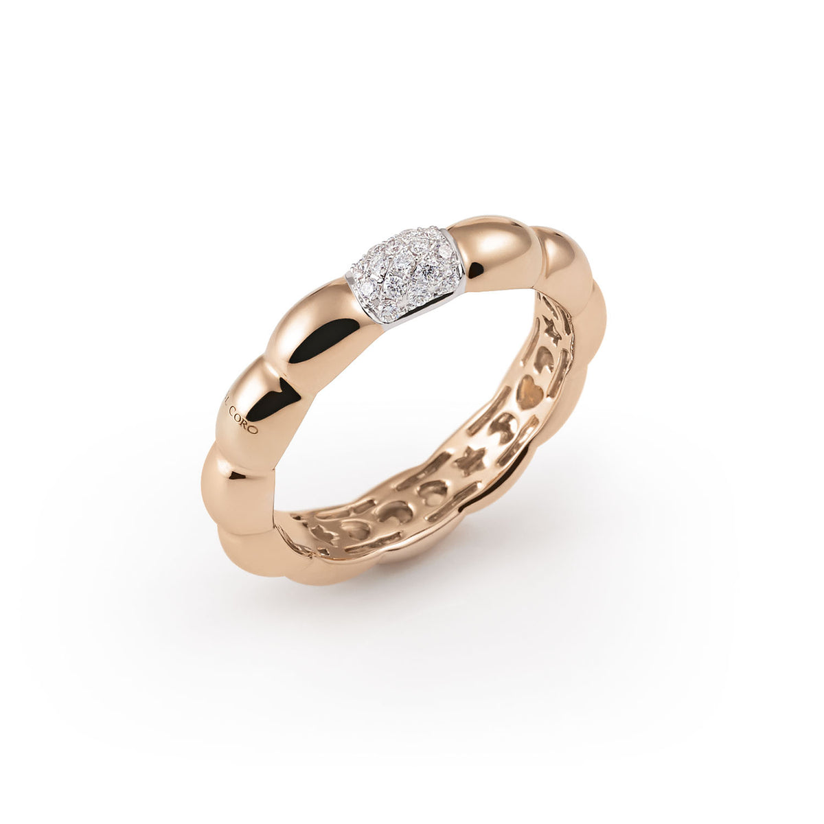 Al Coro La Piazza Ring Diamonds 18k Gold - Orsini Jewellers