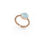 Palladio Ring in 18k Rose Gold with Blue Topaz - Orsini Jewellers NZ