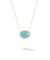 Lunaria Necklace in 18k Yellow Gold with Aquamarine Pendant - Orsini Jewellers NZ