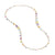 Paradise Necklace in 18k Yellow Gold with Gemstones Double Wave - Orsini Jewellers NZ