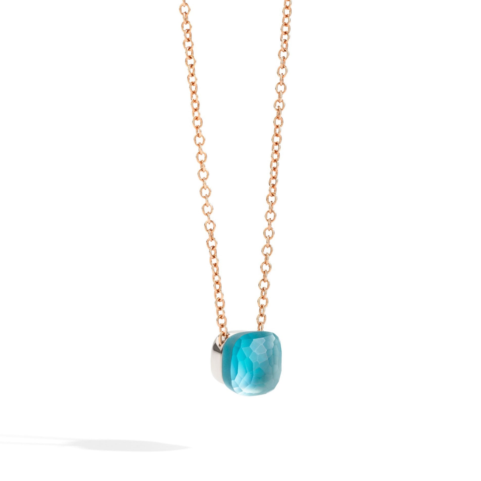 Pomellato Nudo Blue Topaz Gelé Pendant with Chain 18k Gold - Orsini Jewellers