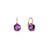 Nudo Classic Earrings in 18K Rose Gold and White Gold with Amethyst - Orsini Jewellers NZ
