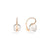 Nudo Classic Earrings in 18k Rose and White Gold with White Topaz - Orsini Jewellers NZ