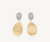 Lunaria two drop earrings by Marco Bicego on white background 