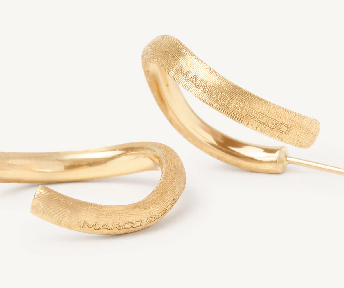 Jaipur Link Hoop earrings close up of Marco Bicego collection 