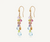 Mixed gemstone drop earrings with yellow gold hooks PAradise collection by Marco Bicego 