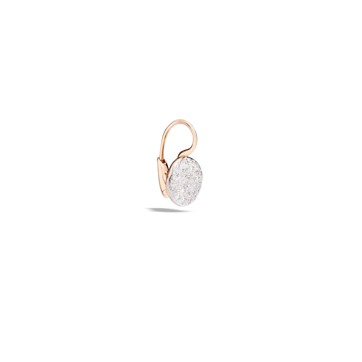 Sabbia Earrings in 18k Rose Gold with Pave Diamonds - Orsini Jewellers NZ