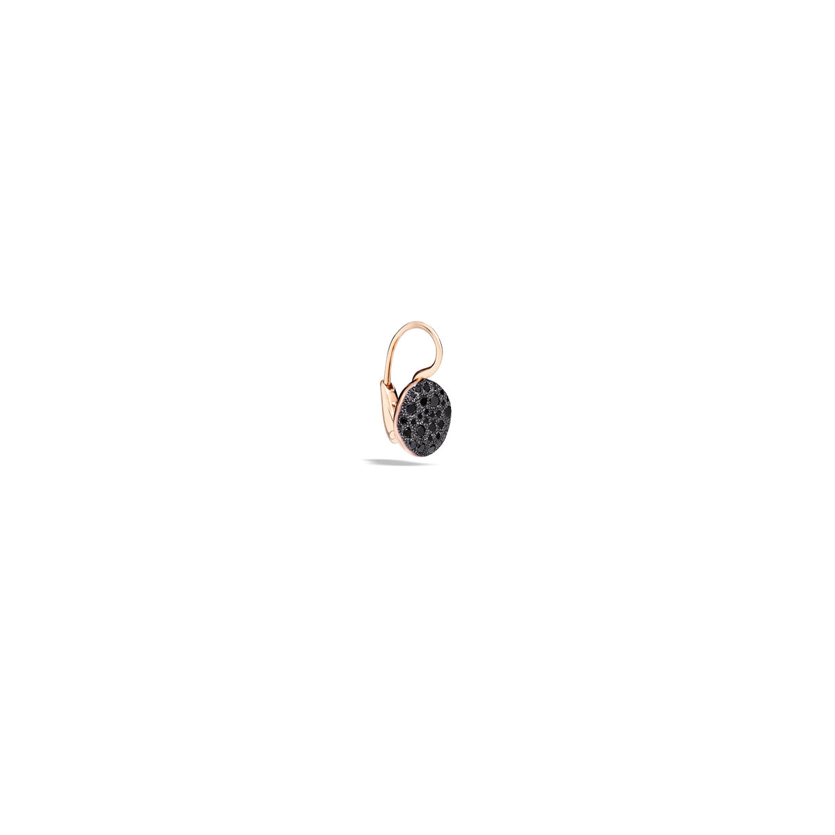 Sabbia Earrings in 18k Rose Gold with Black Diamonds - Orsini Jewellers NZ