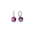 Nudo Classic Earrings in 18k Rose and White Gold with Amethyst and Diamonds - Orsini Jewellers NZ
