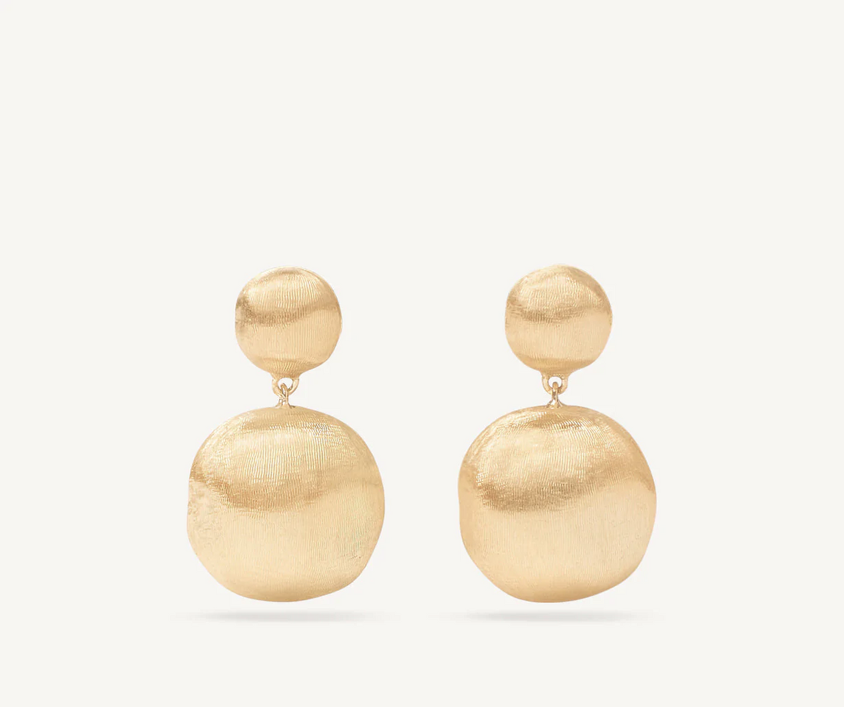 Marco Bicego Africa 18k Gold Earrings 2 Drop - Orsini Jewellers