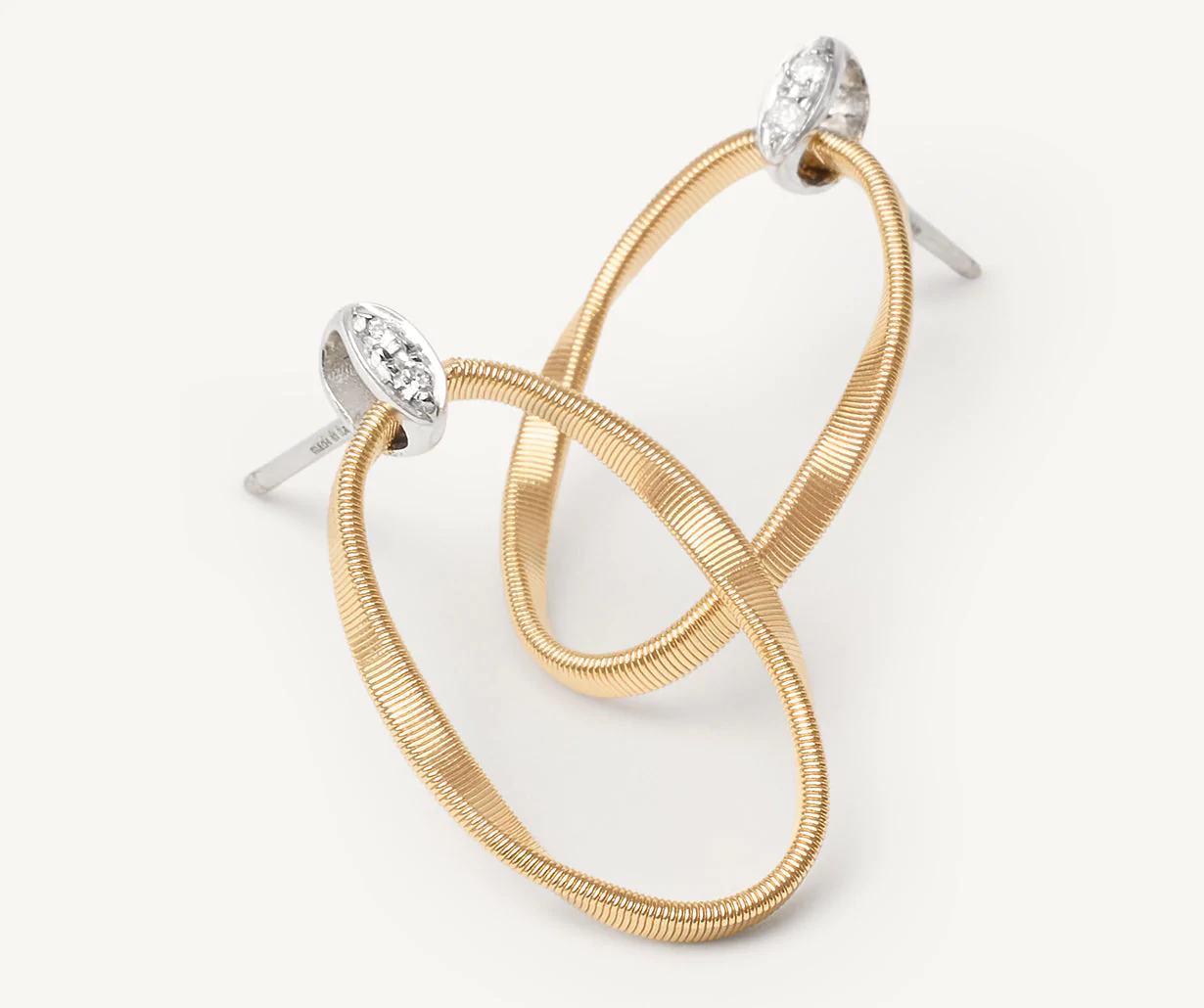 Marco Bicego Marrakech Onde Earrings Diamonds and 18k Gold - Orsini Jewellers