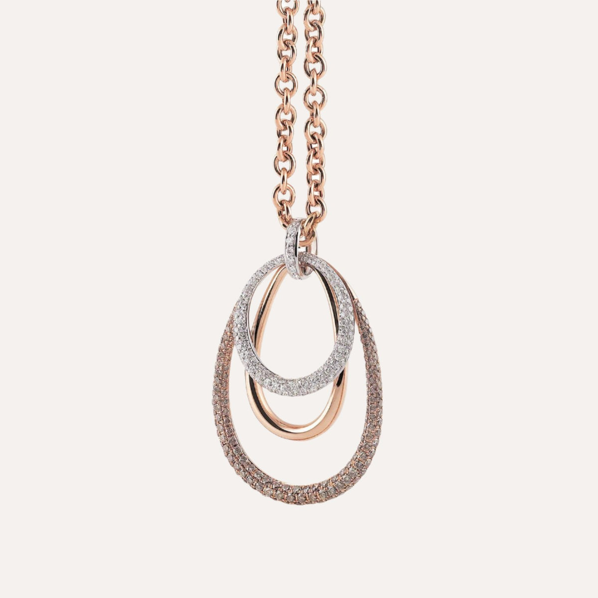 Serenata Pendant in Rose Gold with Diamonds - Orsini Fine Jewellery