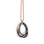 Neraviglia Pendant in 18k Rose Gold, Blackened Steel & Diamonds - Orsini Jewellers NZ