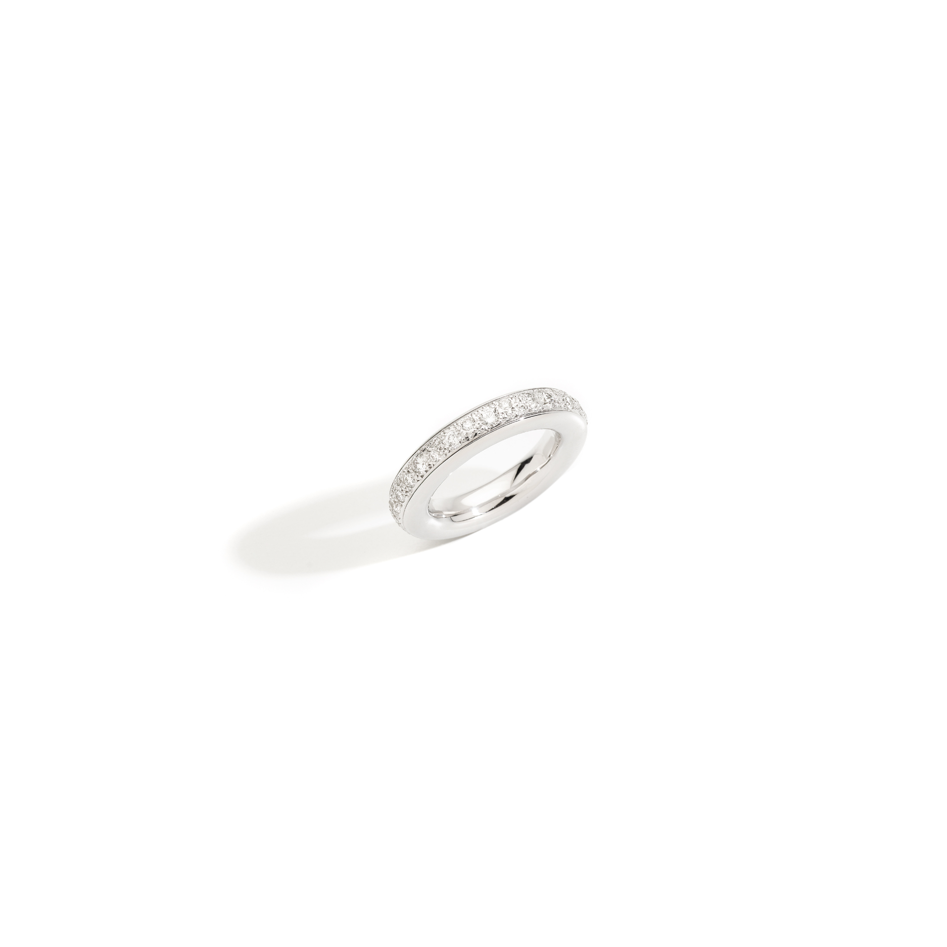 Pomellato Iconica Ring in 18k White Gold with Diamonds - Orsini Jewellers NZ