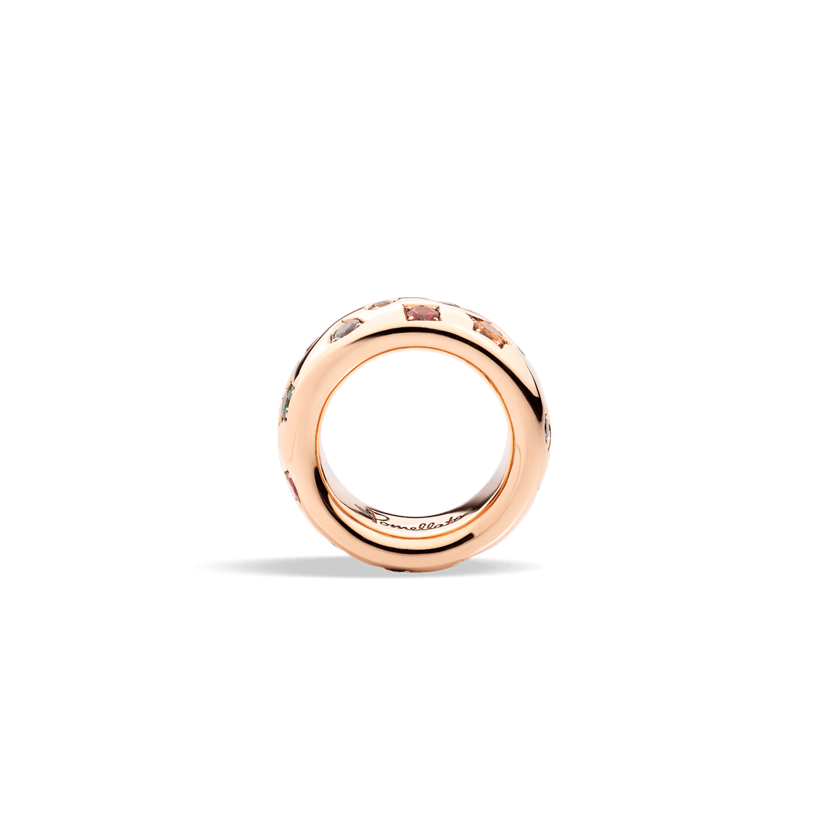 Pomellato Iconica Ring in 18k Rose Gold with Coloured Gemstones - Orsini Jewellers NZ