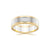 Flat Round Edge Two-Tone Wedding Ring - Orsini Jewellers