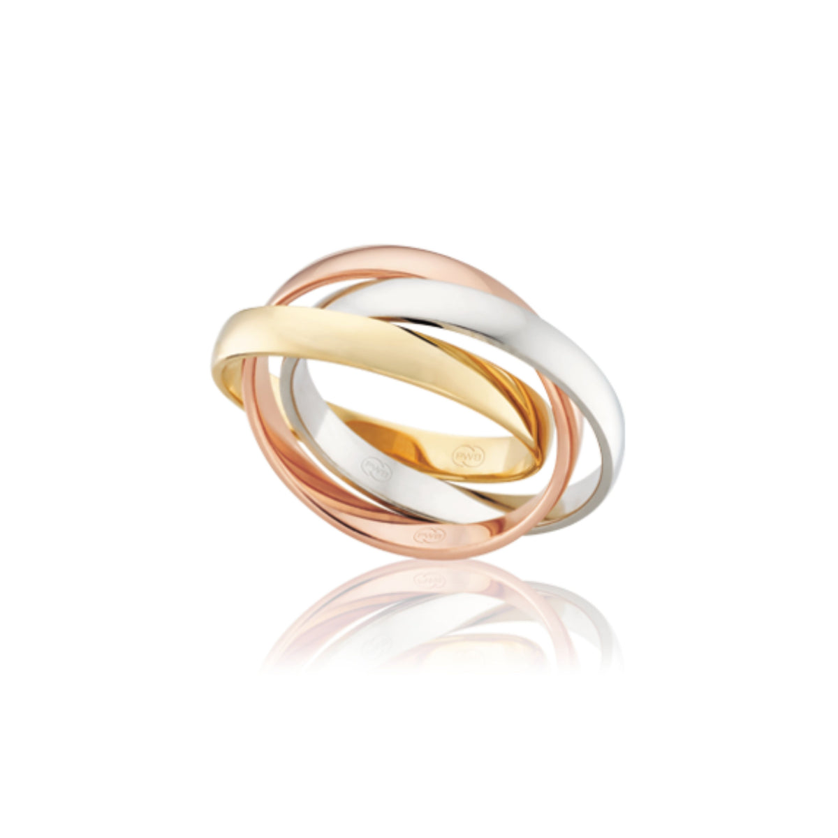 Russian Three-Tone Wedding Ring - Orsini Jewellers