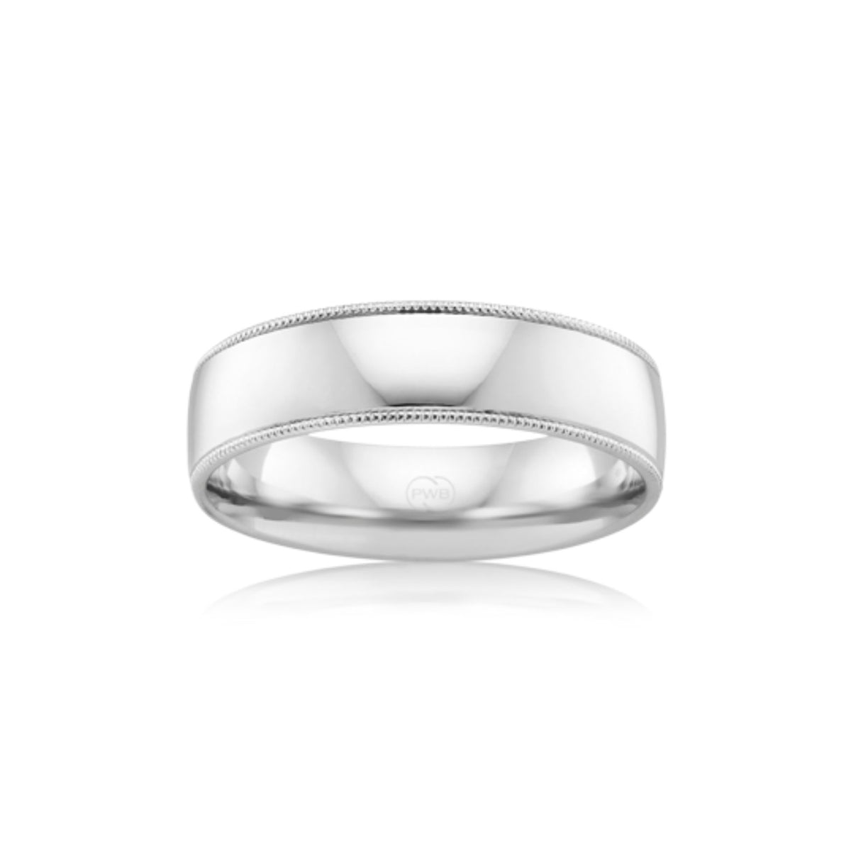 Barrel with Milgrain Edge Wedding Ring - Orsini Jewellers