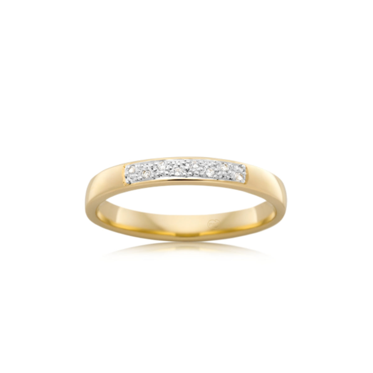 Diamond Pavé Set Barrel Wedding Ring - Orsini Jewellers