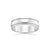 Barrel shaped wedding band with smooth finish & 2 grooves on the edges - Orsini Jewellers