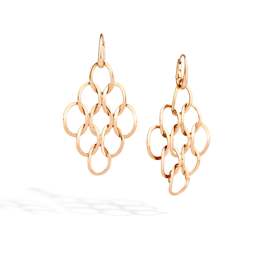 Brera Drop Earrings in 18k Rose Gold - Orsini Jewellers NZ
