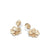 Petali Drop Earrings in 18k Yellow Gold with Diamonds - Orsini Jewellers NZ